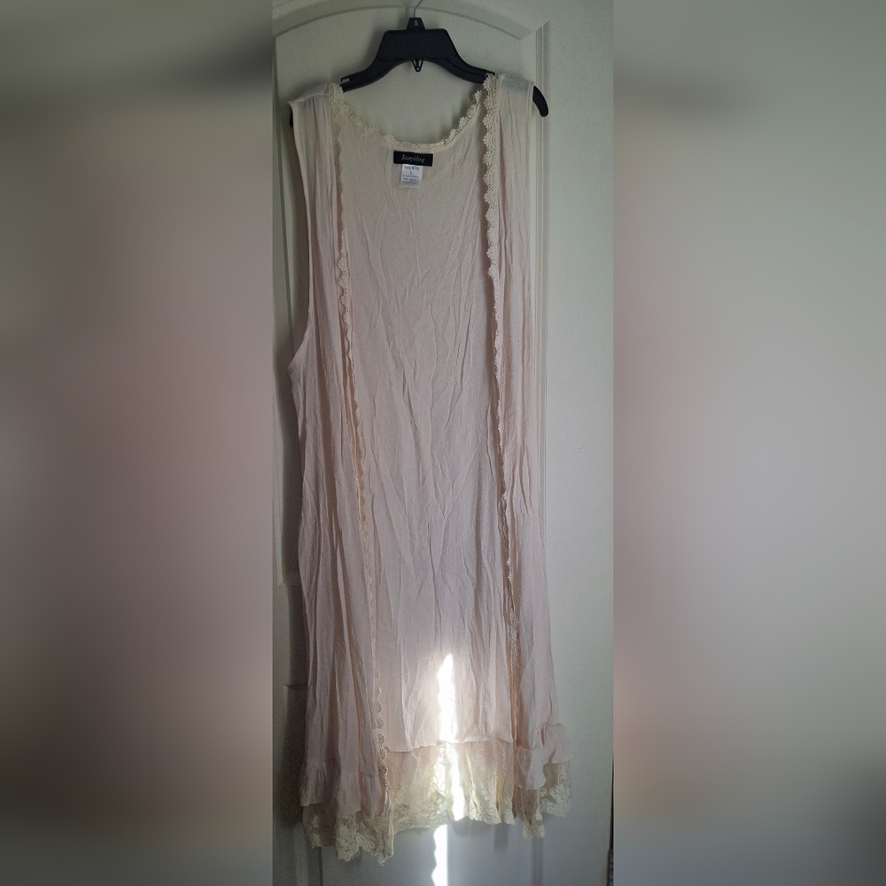 Sassybling Lace Trim Lightweigth Kimono L Cruise BEACH RESORT WEAR FAIRY 21